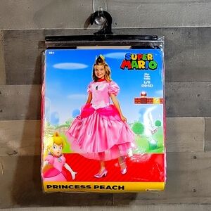 Girls Princess Peach Costume Size Large